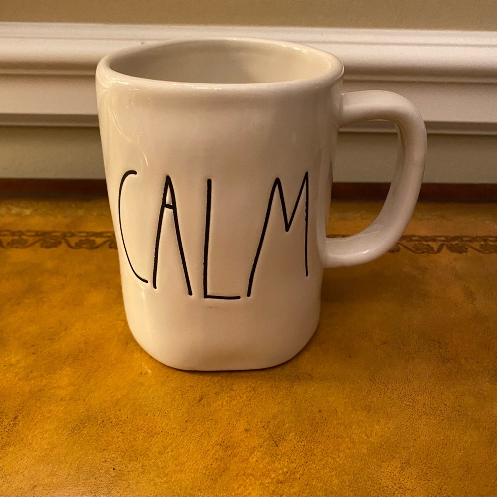Rae Dunn CALM Coffee Tea 16 ounce Mug Cup